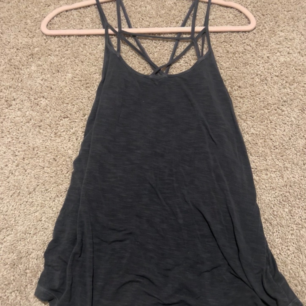 American Eagle soft and sexy Gray Strappy Top